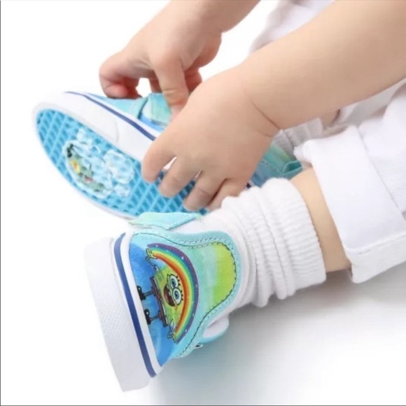 Vans x SpongeBob Slip On V Imaginaaation Sneakers Size 4 Toddler - Picture 3 of 14